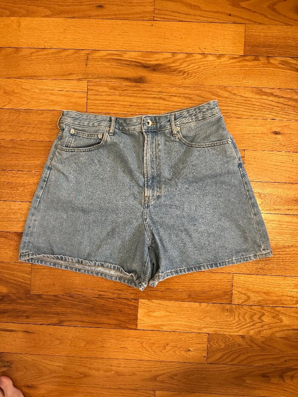 Everlane Way-High A-Line Denim Shorts - Size 32 R - Size 14